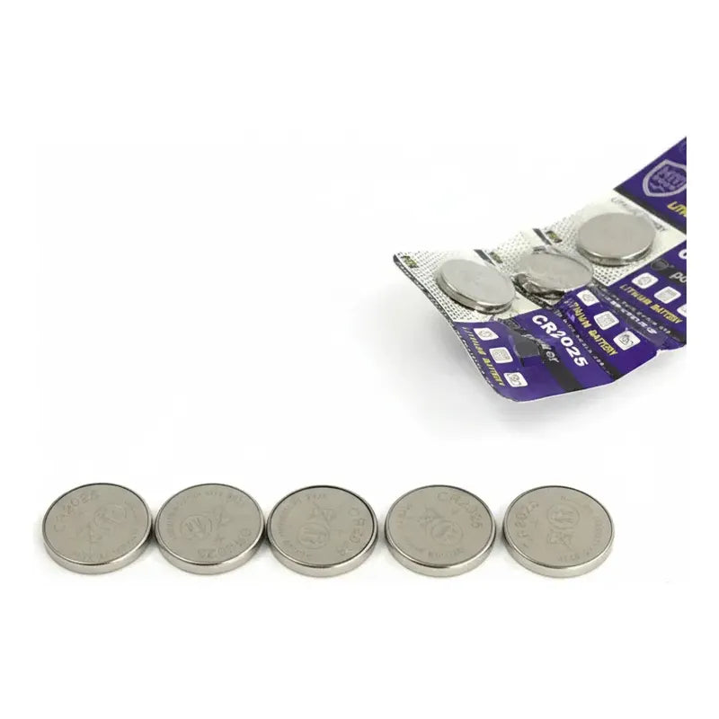 Pilas Botón Cr2025 Bateria De Litio 3v Blister De 5 Unidades