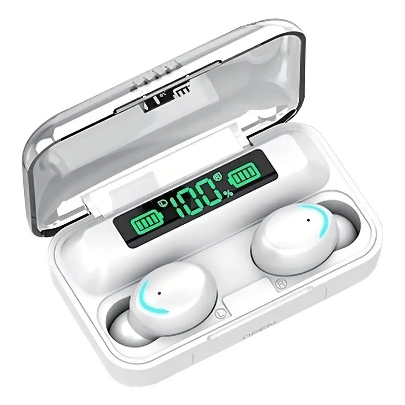 Auricular Bluetooth F9s Power Bank C Color Blanco