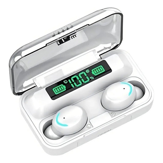 Auricular Bluetooth F9s Power Bank C Color Blanco