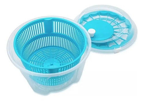 Centrifugo Escurridor Ensalada Vegetales Reyplast Color Cele Celeste