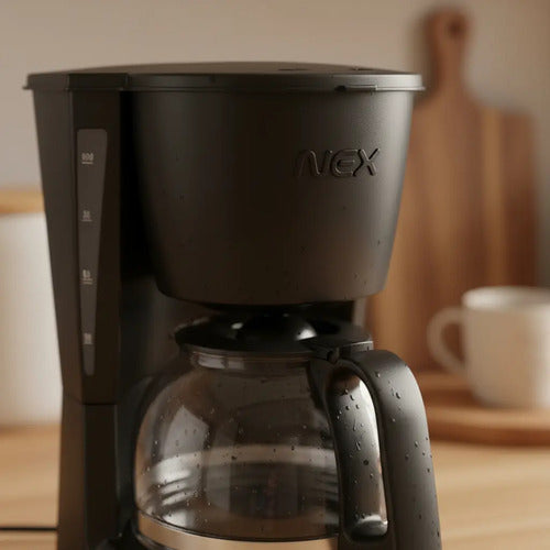 Cafetera Por Goteo Nex Cf-650 4 Tazas 600ml Negra Automática Negro
