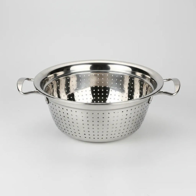 Colador Acero Inoxidable 28cm Verduras Fideos Cocina Acero Inoxidable
