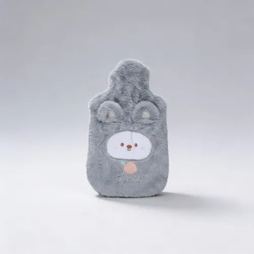 Guatero Con Funda Polar De Diseños Bolsa Agua Caliente 2lts Gris, Rosa, Verde, Café (varios Colores)