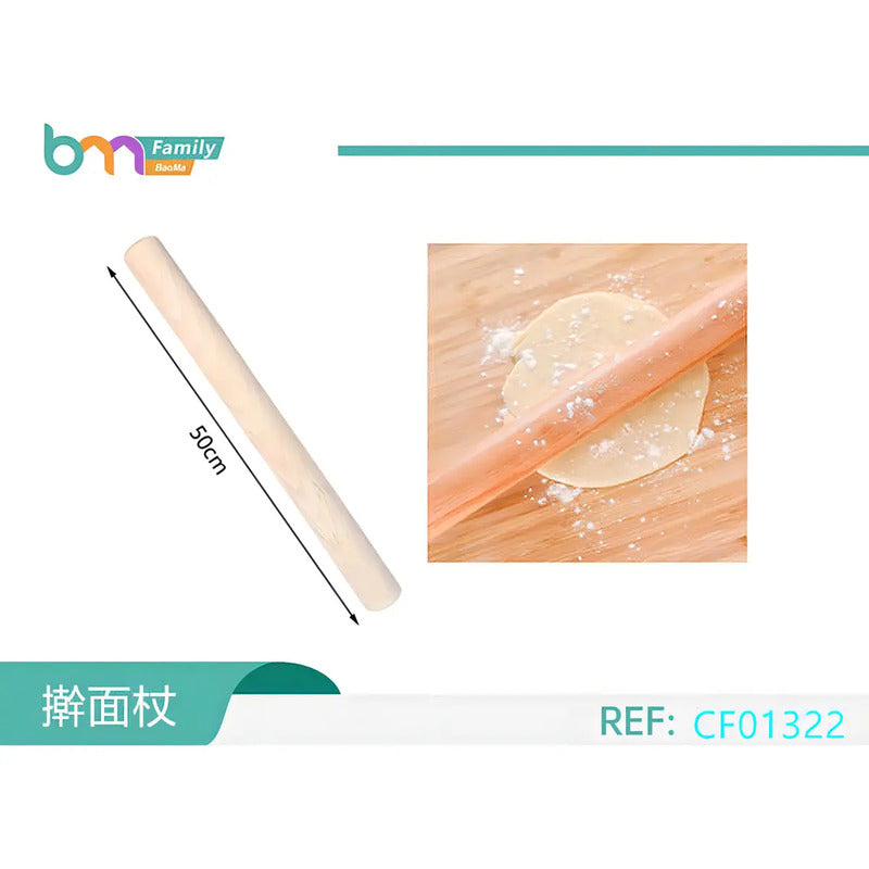 Rodillo Baoma Uslero Madera 50cm Diseño Ergonómico Para Cocina