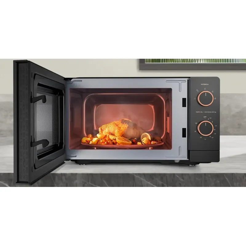 Microondas Midea 20 Litros Negro 600w Timer Cocina Pro