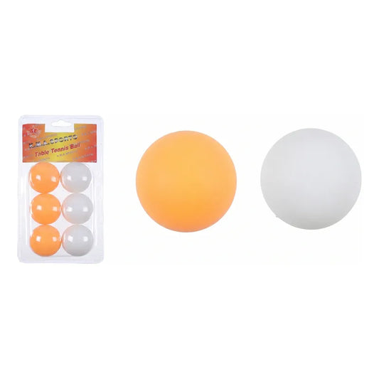 Pack 12 Pelotas de Pin-pon Mesa Tenis Balls Blanco y Naranja