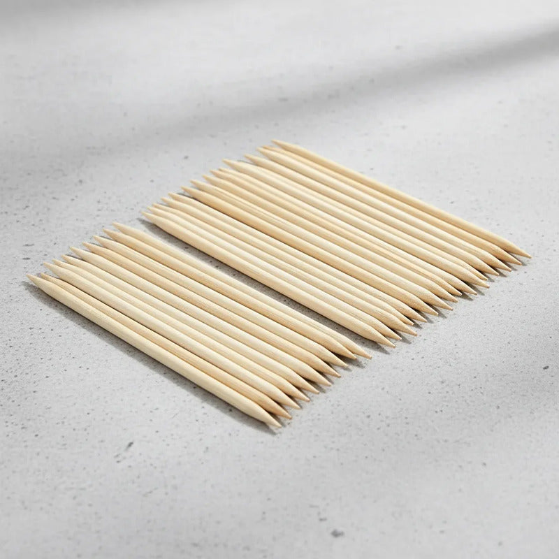 Palos Para Anticuchos Brochetas Bambú 5 Mm X40 Cm 40 Piezas Beige