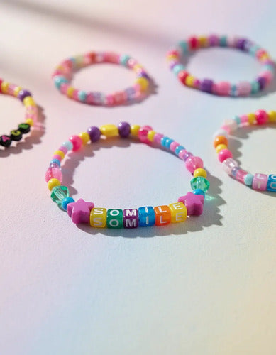 Set De Pulseras Y Mostacillas So Beads