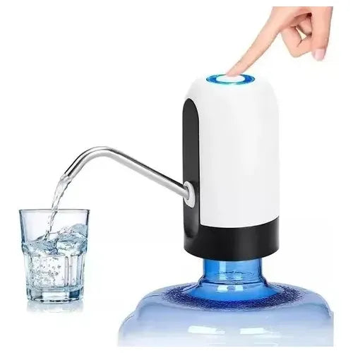 Dispenser de Agua Portatil Usb Bomba Dispensador Bidones Color Blanco