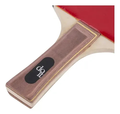 Set Paletas Ping-pong Do It 2 Paletas+3 Pelotas Negro Madera