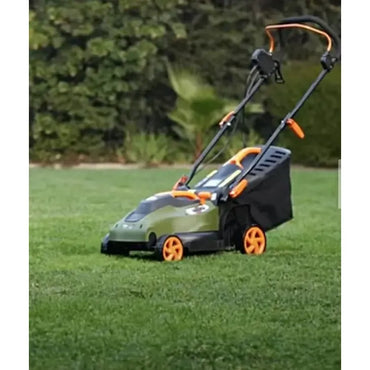 Cortadora de Pasto Eléctrica 1400 W Bauker Verde/naranja - imagen 2