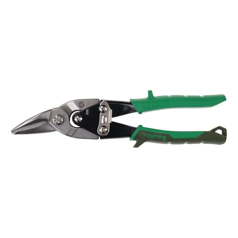 Tijera Bauker 10 Acero Corte Recto Hojalatero Color Verde Verde