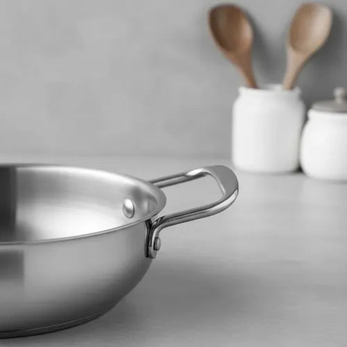 Sartén Coreana De Acero Inoxidable 18cm Con Dos Orejas Acero Inoxidable