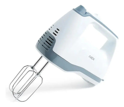Batidora De Mano Nex 5 Velocidades 200w Desmontable Blanca Modelo Bm120020 Blanco 50