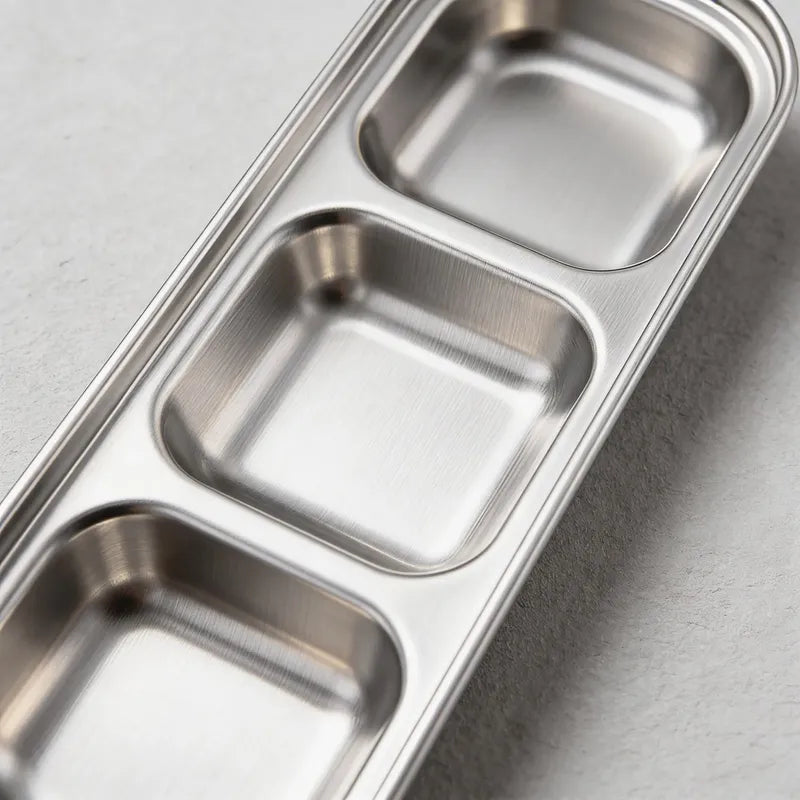 Pack 3 Pocillos Salsas Acero Inoxidable Dip Cocina Acero Inoxidable