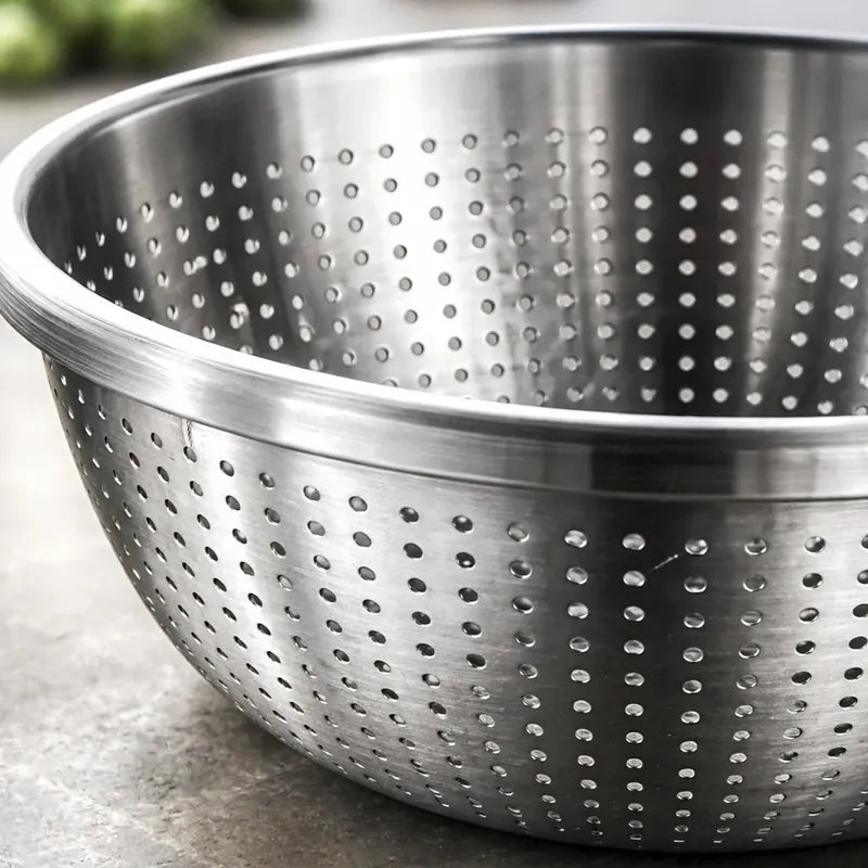 Colador Escurridor Acero Inoxidable 38cm Pasta Cocina Acero Inoxidable