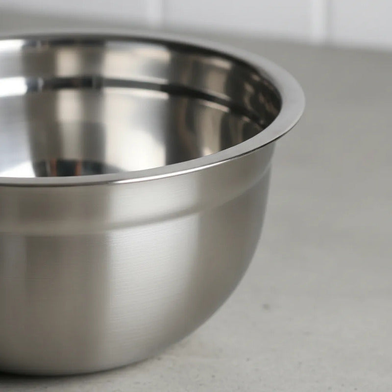Bowl Profundo 30 Cm Acero Inoxidable Plateado