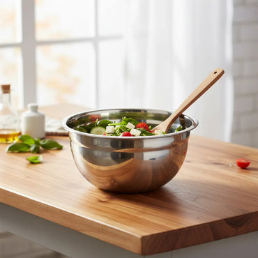 Bowl Profundo 24 Cm Acero Inoxidable Plateado