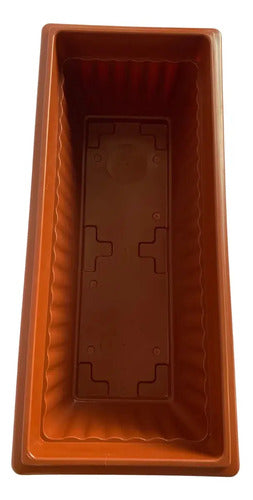 Macetero Tipo Jardinera Colonial. 50cm Bordeo