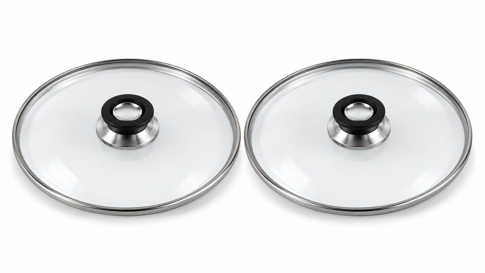 Pack 2 tapa de Cristal 26 Cm para Sartén, Ollas Vidrio
