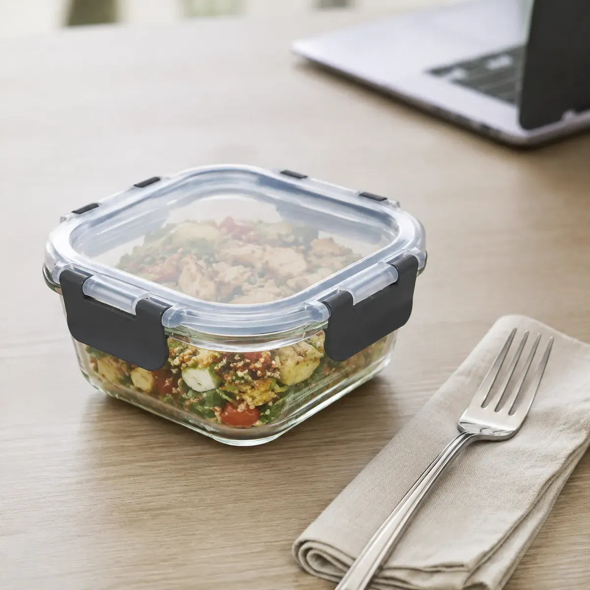 Pack De 3 Tupper Hermético Vidrio 520ml