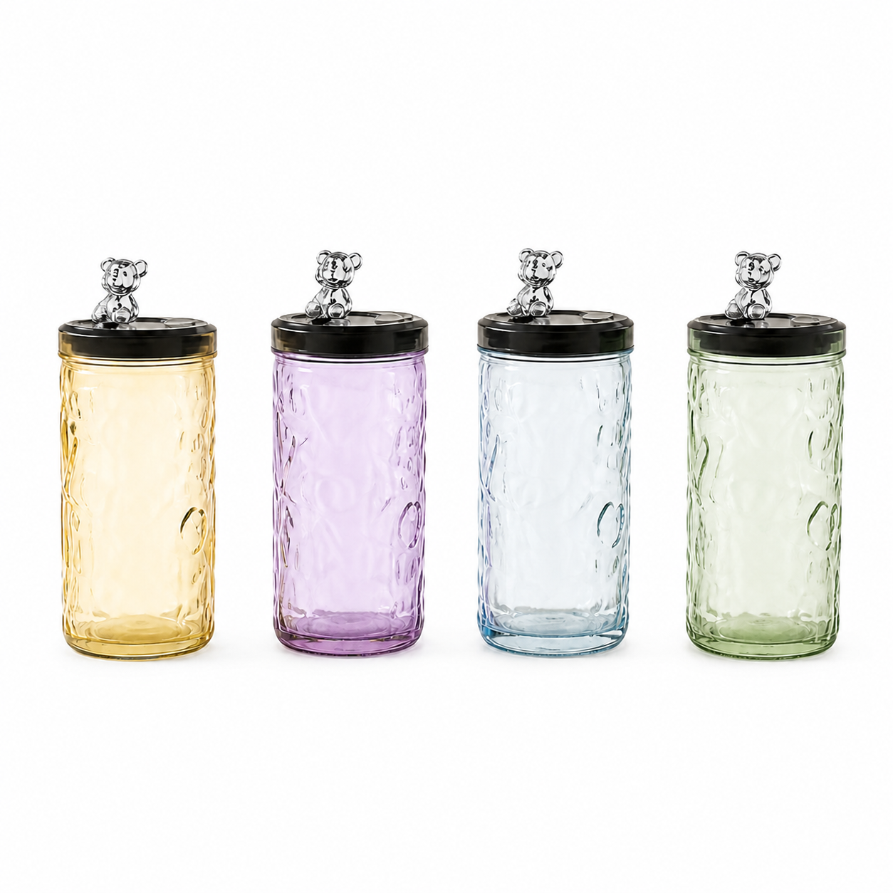 Pack Jarras de Vidrio LOVE 400 ml con Tapa | 12, 18 o 24 Unidades