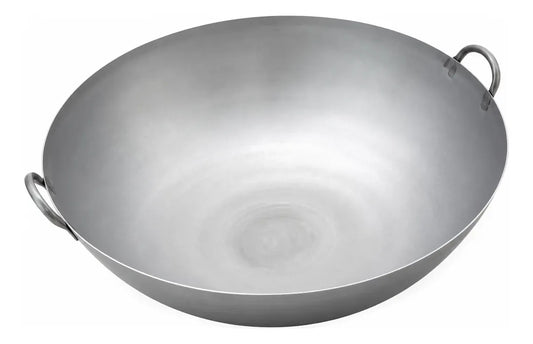 Wok de acero inoxidable 50 cm con dos asas