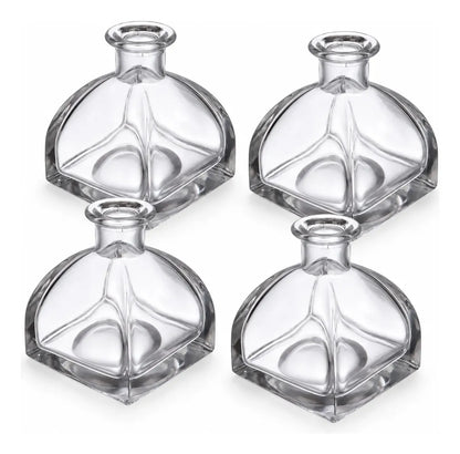 Pack 4 Frascos Vidrio 120 Ml Tipo Mongol Para Difusor