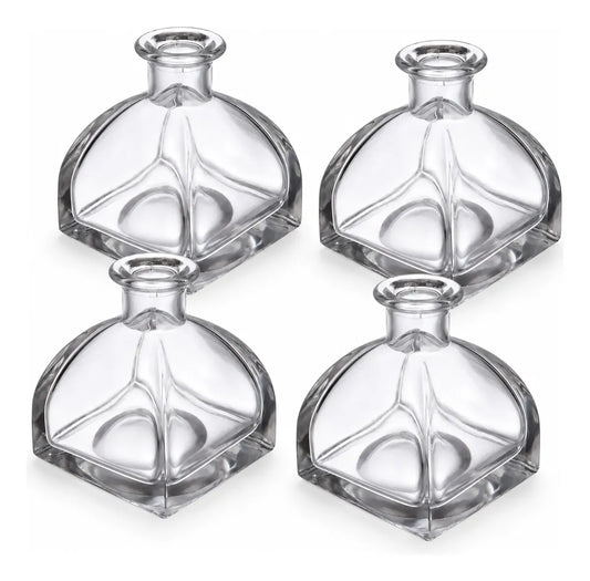 Pack 4 Frascos Vidrio 120 Ml Tipo Mongol Para Difusor