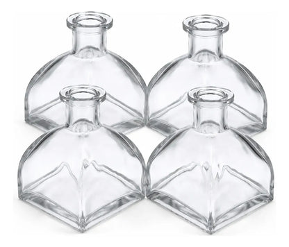 Pack 4 Frascos De Vidrio 150 Ml Tipo Mongol Para Difusor
