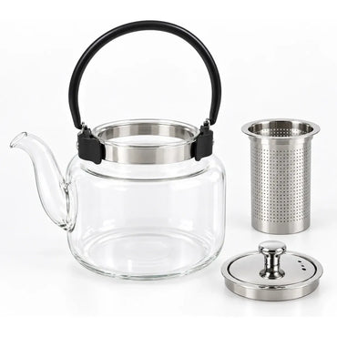 Tetera Infusor De Vidrio Té Infusor Acero Inoxidable 1.8l