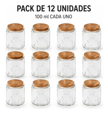 Pack 12 Frasco De Vidrio Pudding 100ml Ideal Para Postres