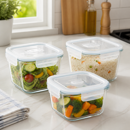 Pack de recipientes de 1000 ml para preparación de comidas