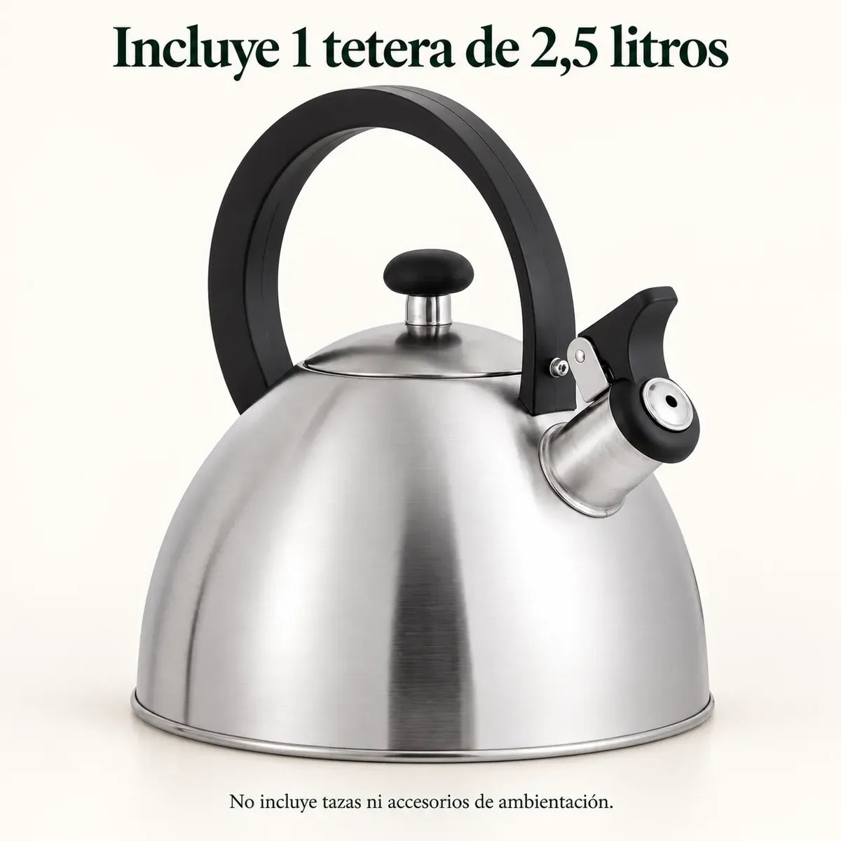 Tetera Acero Inoxidable Silbante 2,5 Litros