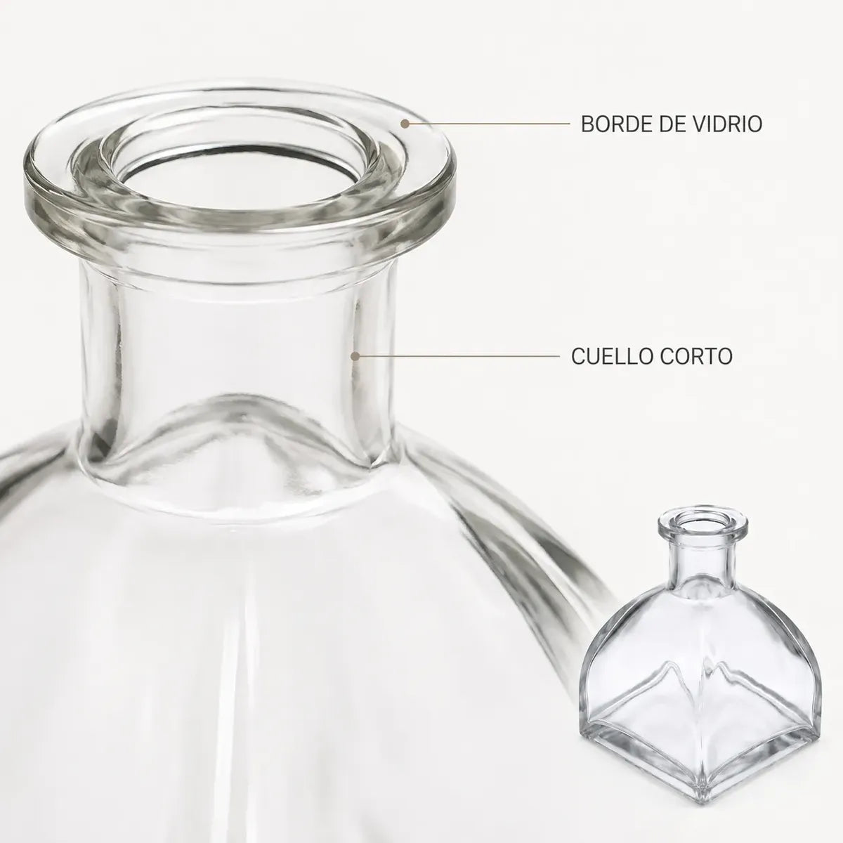 Pack 4 Frascos De Vidrio 150 Ml Tipo Mongol Para Difusor