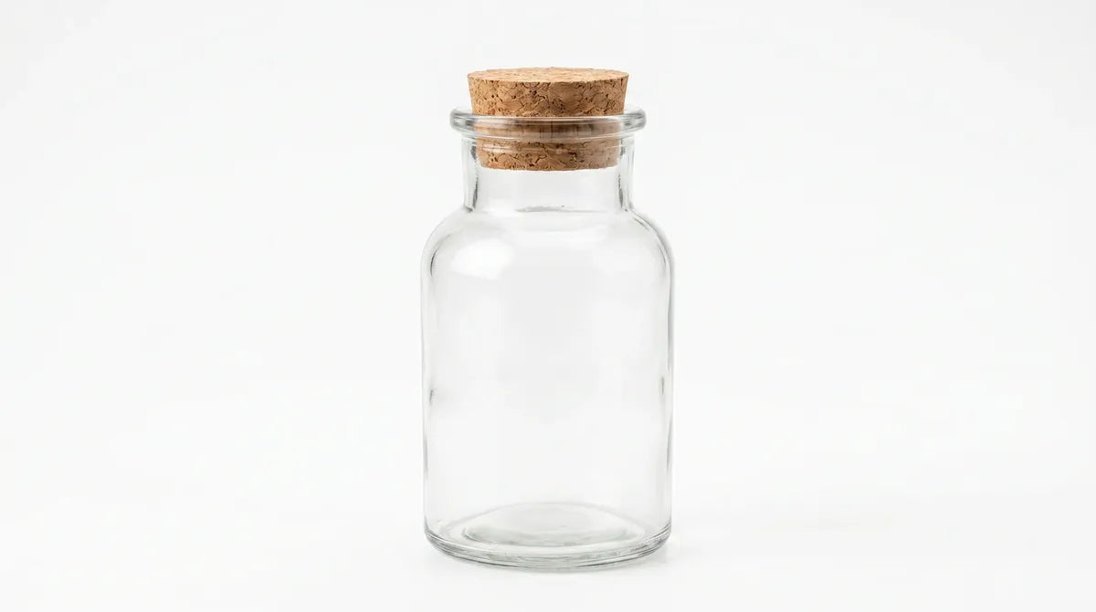 Pack 12 Frascos De Vidrio Con Corcho 150 Ml