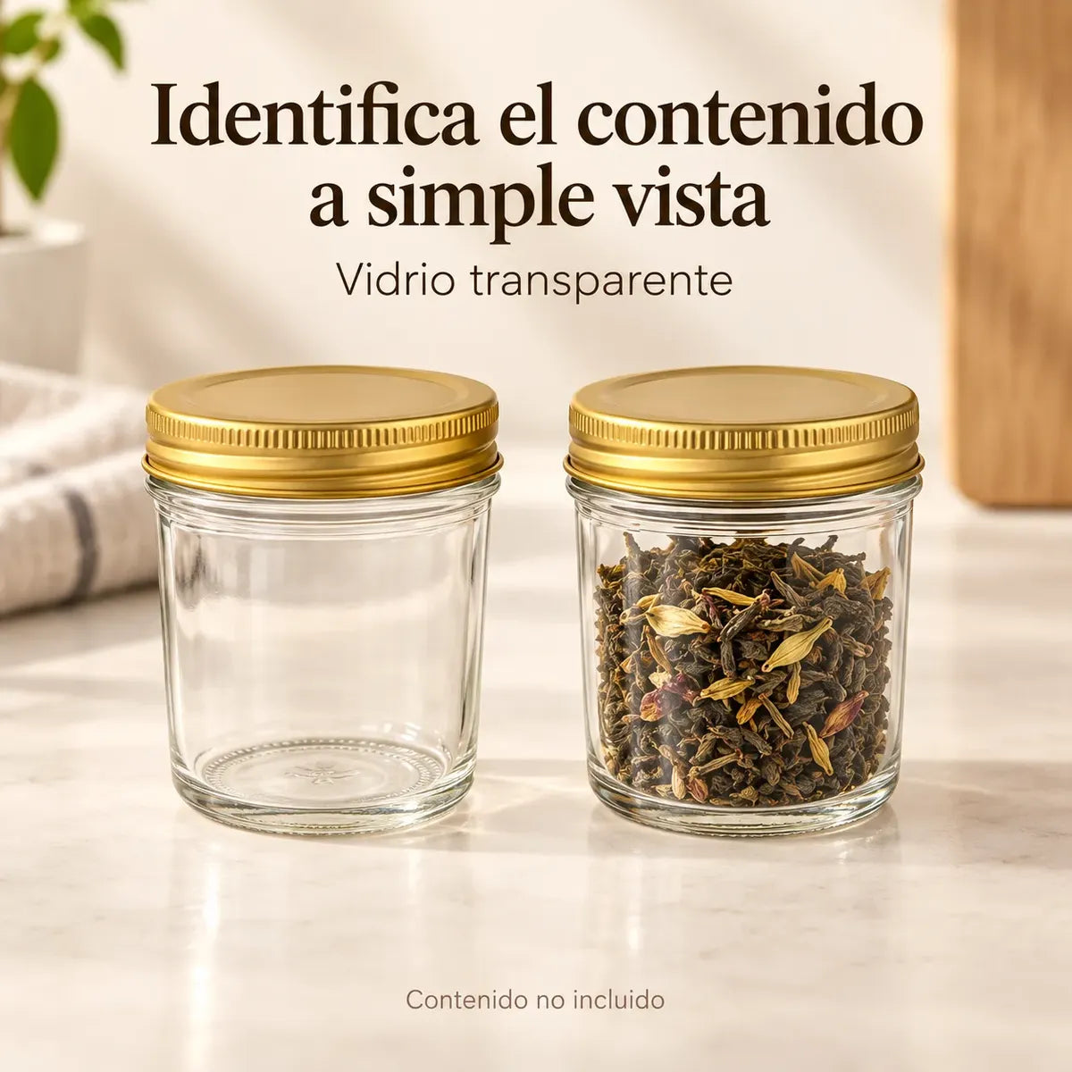 Pack 12 Frascos De Vidrio Conserveros 200 Ml Con Tapa