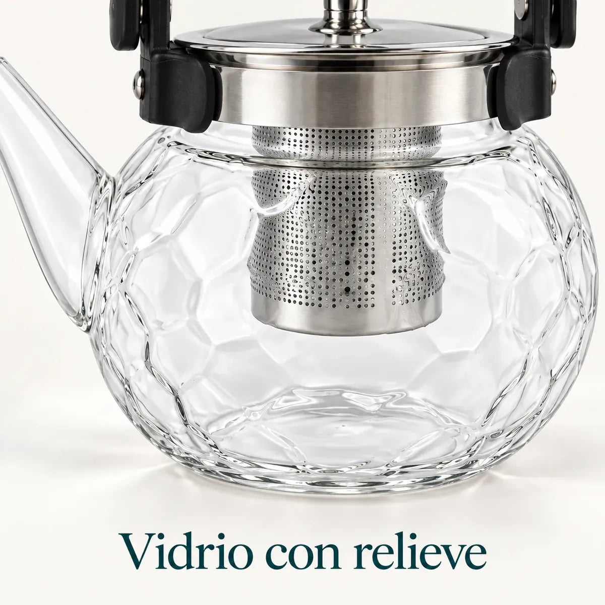 Tetera Infusor De Vidrio Té Infusor Acero Inoxidable 800 Ml
