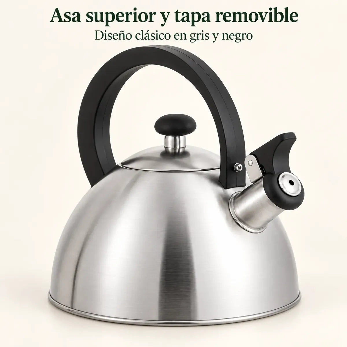 Tetera Acero Inoxidable Silbante 2,5 Litros