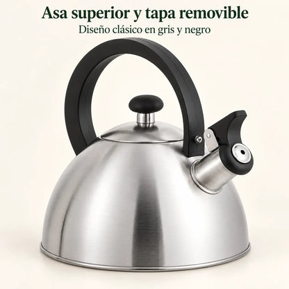Tetera Acero Inoxidable Silbante 2,5 Litros
