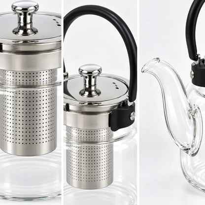 Tetera Infusor De Vidrio Té Infusor Acero Inoxidable 1.8l