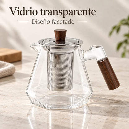 Tazón Con Filtro De Vidrio Para Te Y Hierbas 550ml Blanco