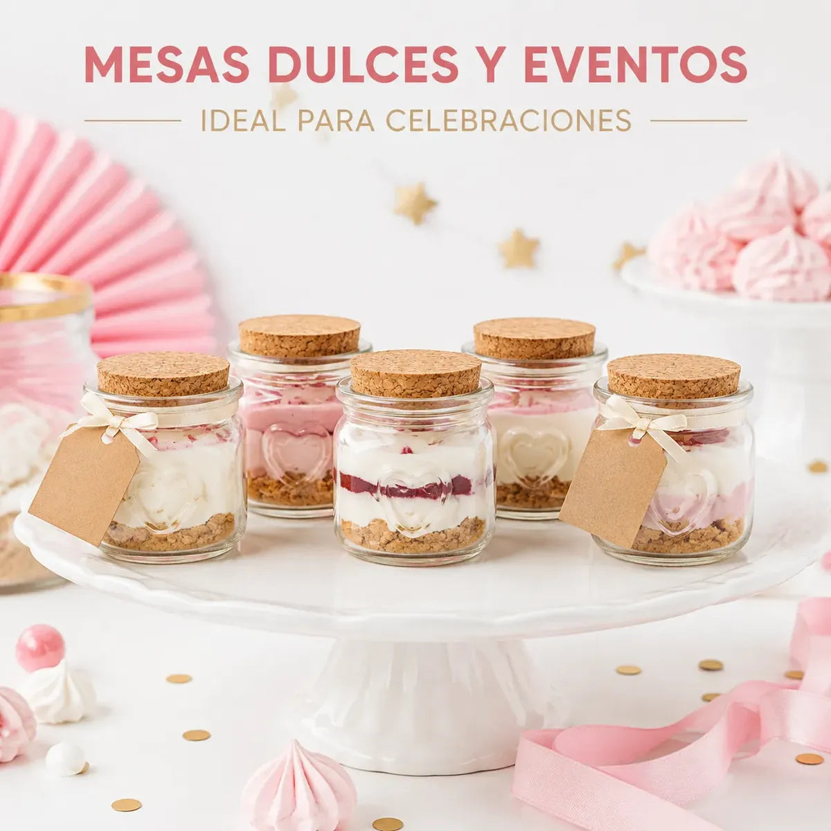 Pack 12 Frasco De Vidrio Pudding 100ml Ideal Para Postres