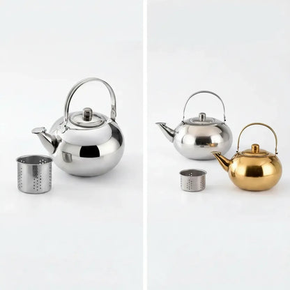 Tetera Infusora Acero Inoxidable 16cm Té Mate Cocina