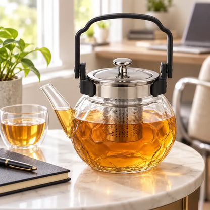 Tetera Infusor De Vidrio Té Infusor Acero Inoxidable 800 Ml