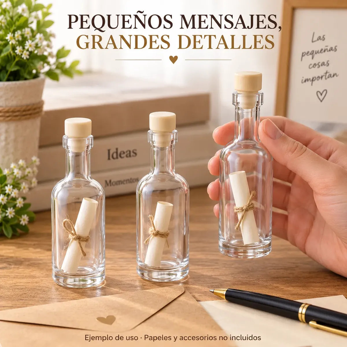 Pack 24 Frascos Botellas De Vidrio 50 Ml Con Tapón