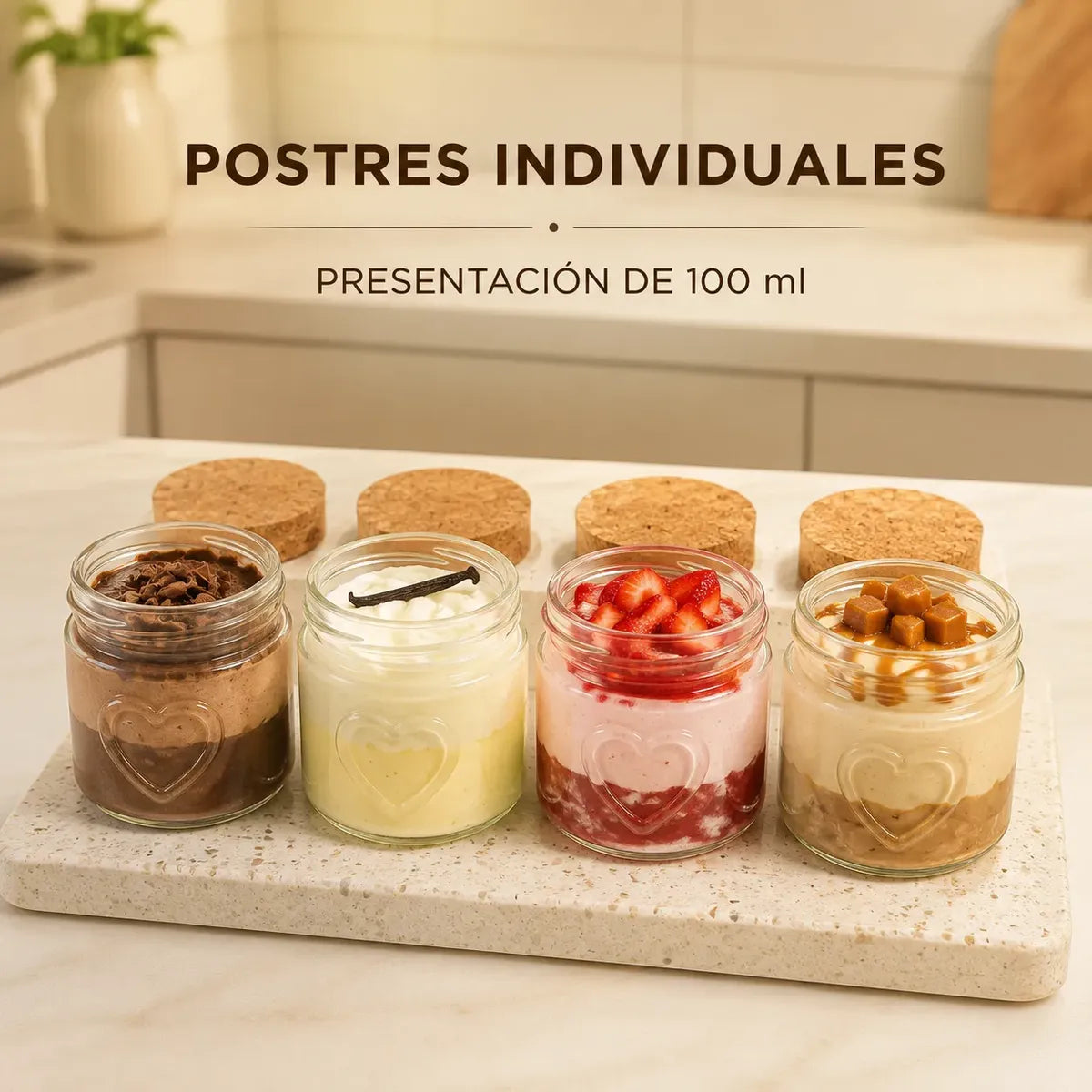 Pack 12 Frasco De Vidrio Pudding 100ml Ideal Para Postres