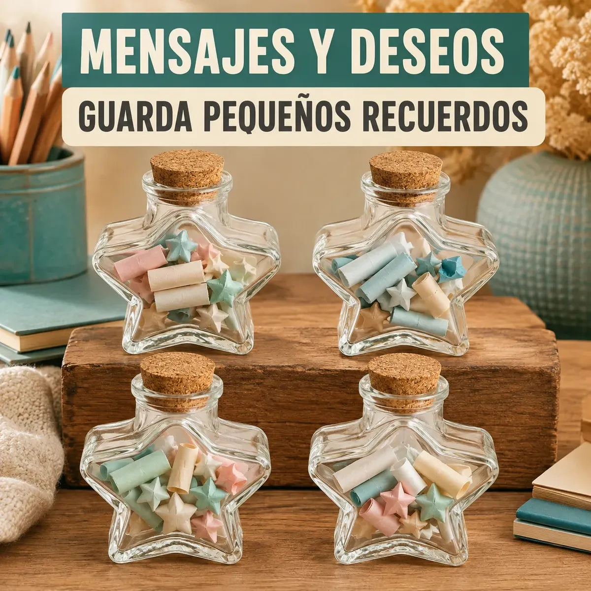 Pack 12 Botellas Estrella De Vidrio 150ml Con Corcho