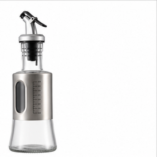 Aceitero de Vidrio y Acero Inoxidable 200 ml - contexto de uso