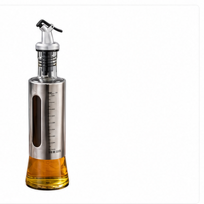 Aceitero de Vidrio y Acero Inoxidable 300 ml - contexto de uso